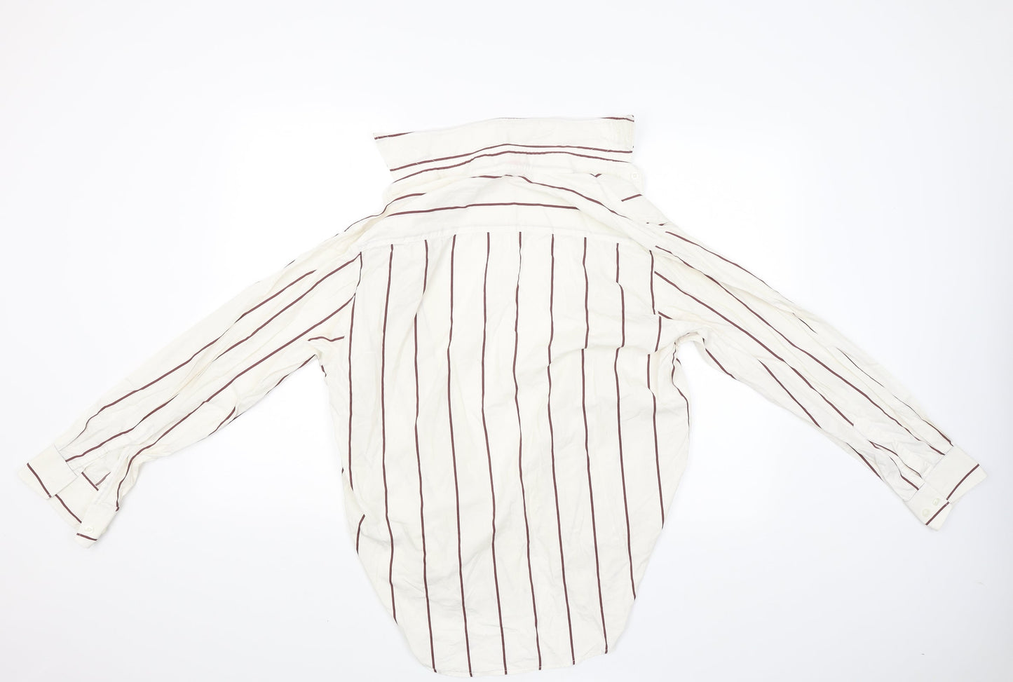 Mens UK Size S Navigator Beige  Button-Up Long Sleeve Casual Shirt