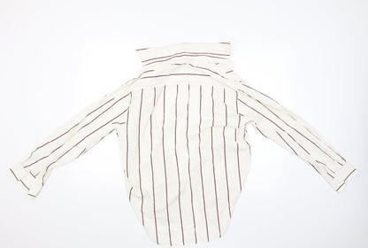 Mens UK Size S Navigator Beige  Button-Up Long Sleeve Casual Shirt