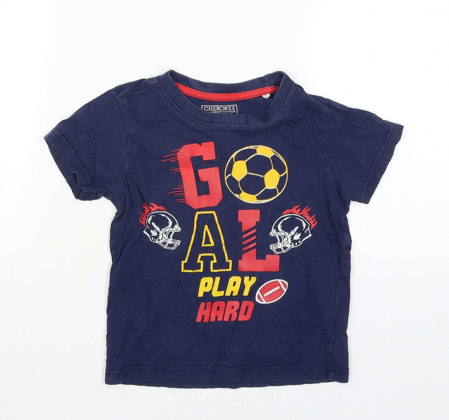 Cherokee Boys Blue   Pullover T-Shirt Size 5-6 Years  - Goal
