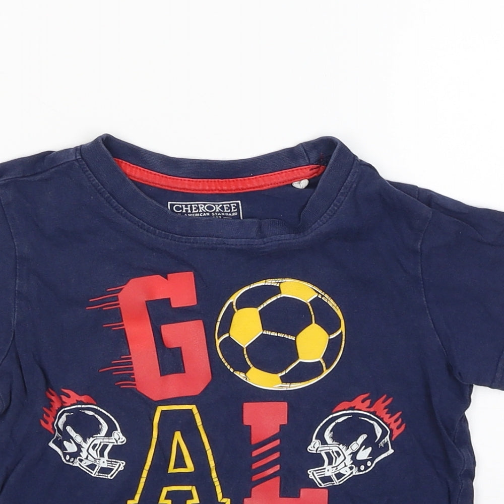 Cherokee Boys Blue   Pullover T-Shirt Size 5-6 Years  - Goal