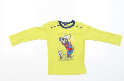 Taeko kids Boys Yellow   Pullover T-Shirt Size 4-5 Years