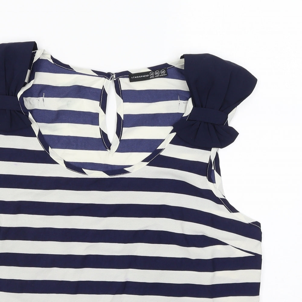 Womens UK Size 14 Atmosphere Blue Basic Tank