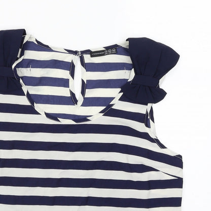 Womens UK Size 14 Atmosphere Blue Basic Tank