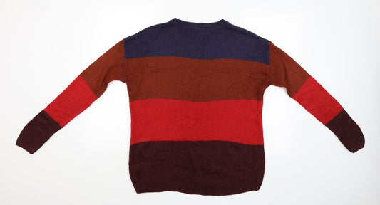 New Look Womens Multicoloured Striped  Pullover Jumper Size S