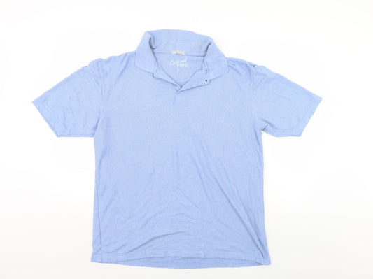 Cedar Wood State Mens Blue    Polo Size L