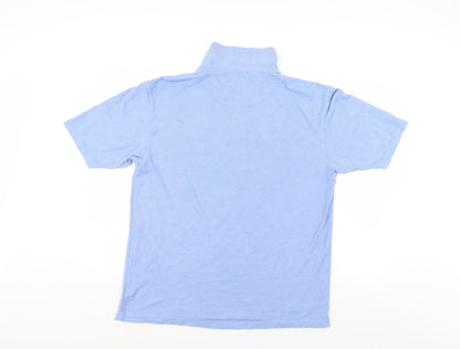 Cedar Wood State Mens Blue    Polo Size L