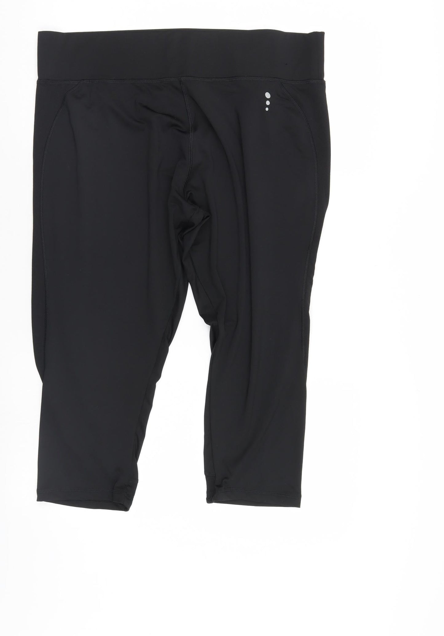 TU Womens Black   Cropped Leggings  L20 in