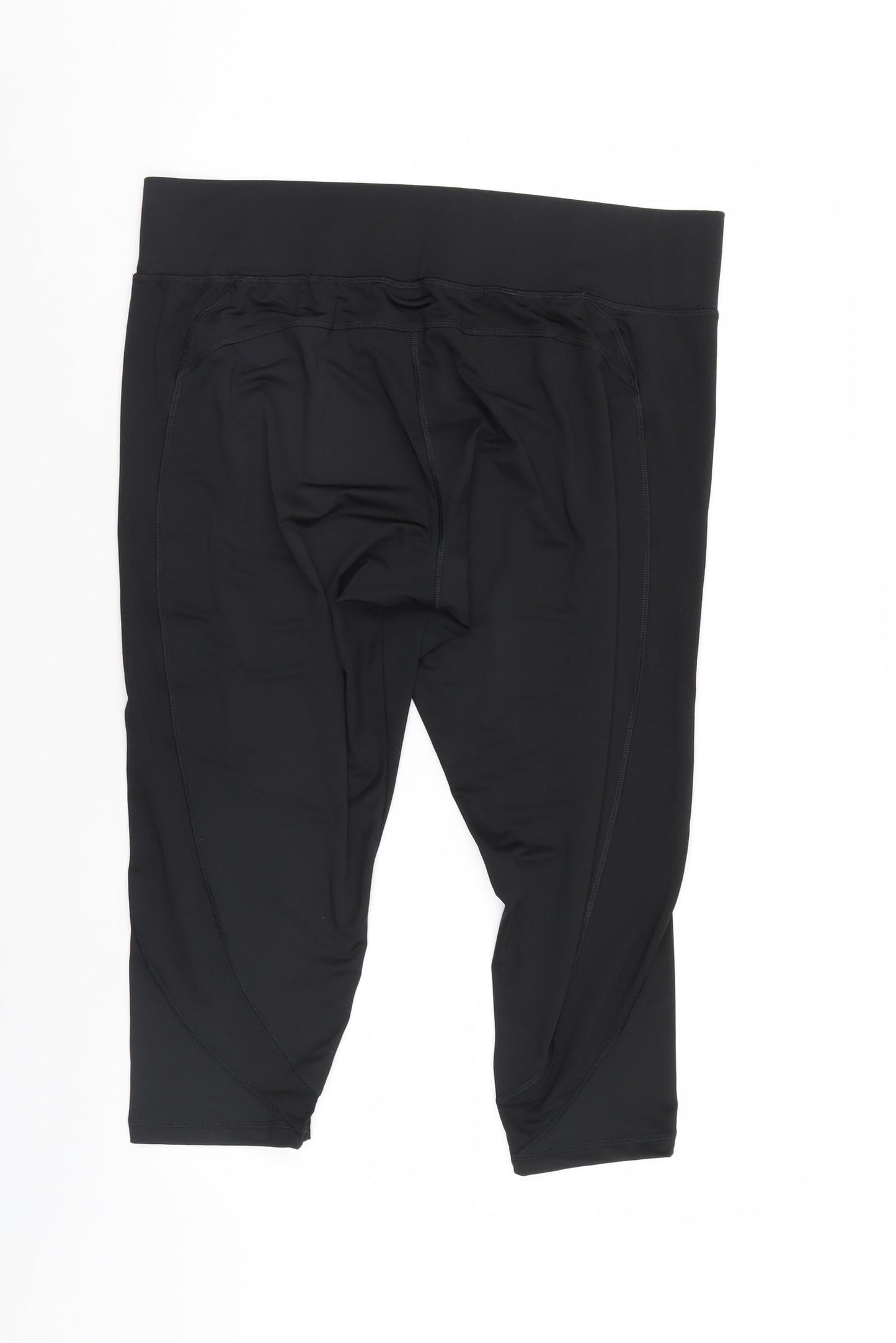 TU Womens Black   Cropped Leggings  L20 in