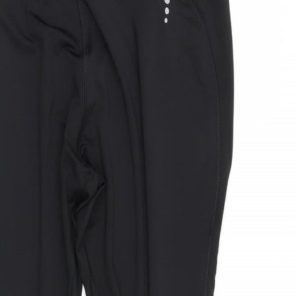 TU Womens Black   Cropped Leggings  L20 in