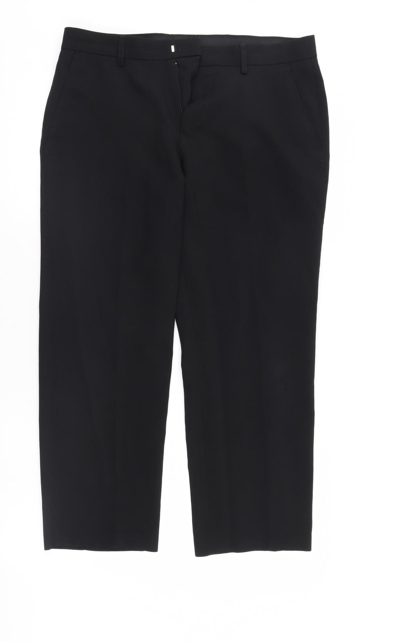 George Mens Black   Trousers  Size 32 L25 in