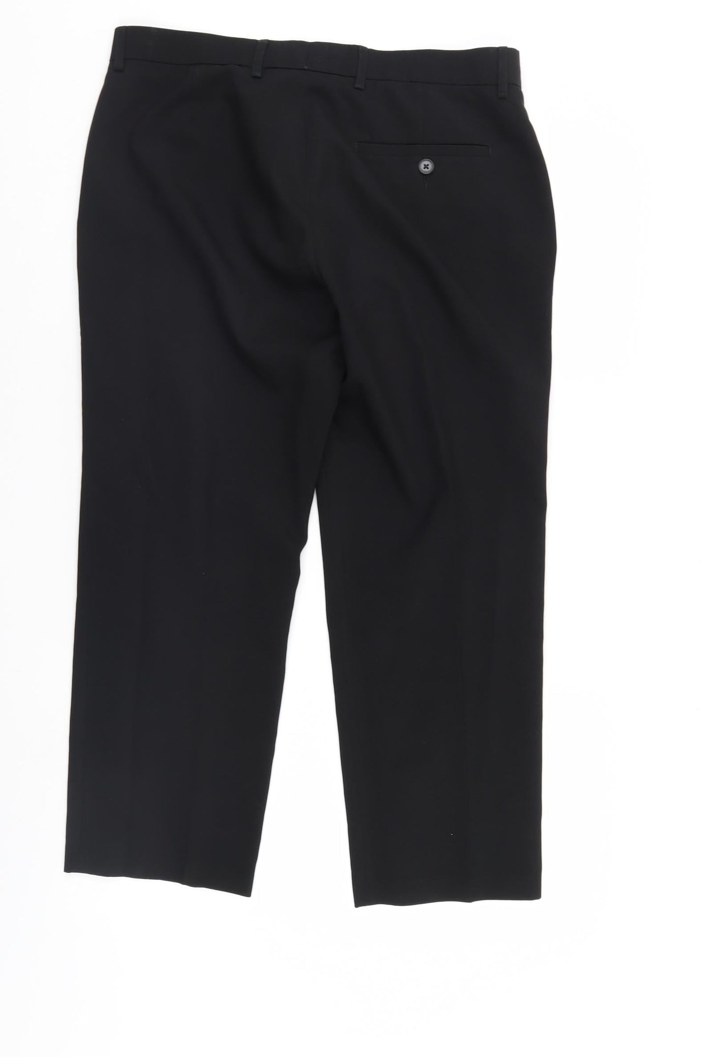 George Mens Black   Trousers  Size 32 L25 in