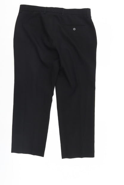 George Mens Black   Trousers  Size 32 L25 in