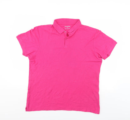 Priark Mens Pink    Polo Size XL