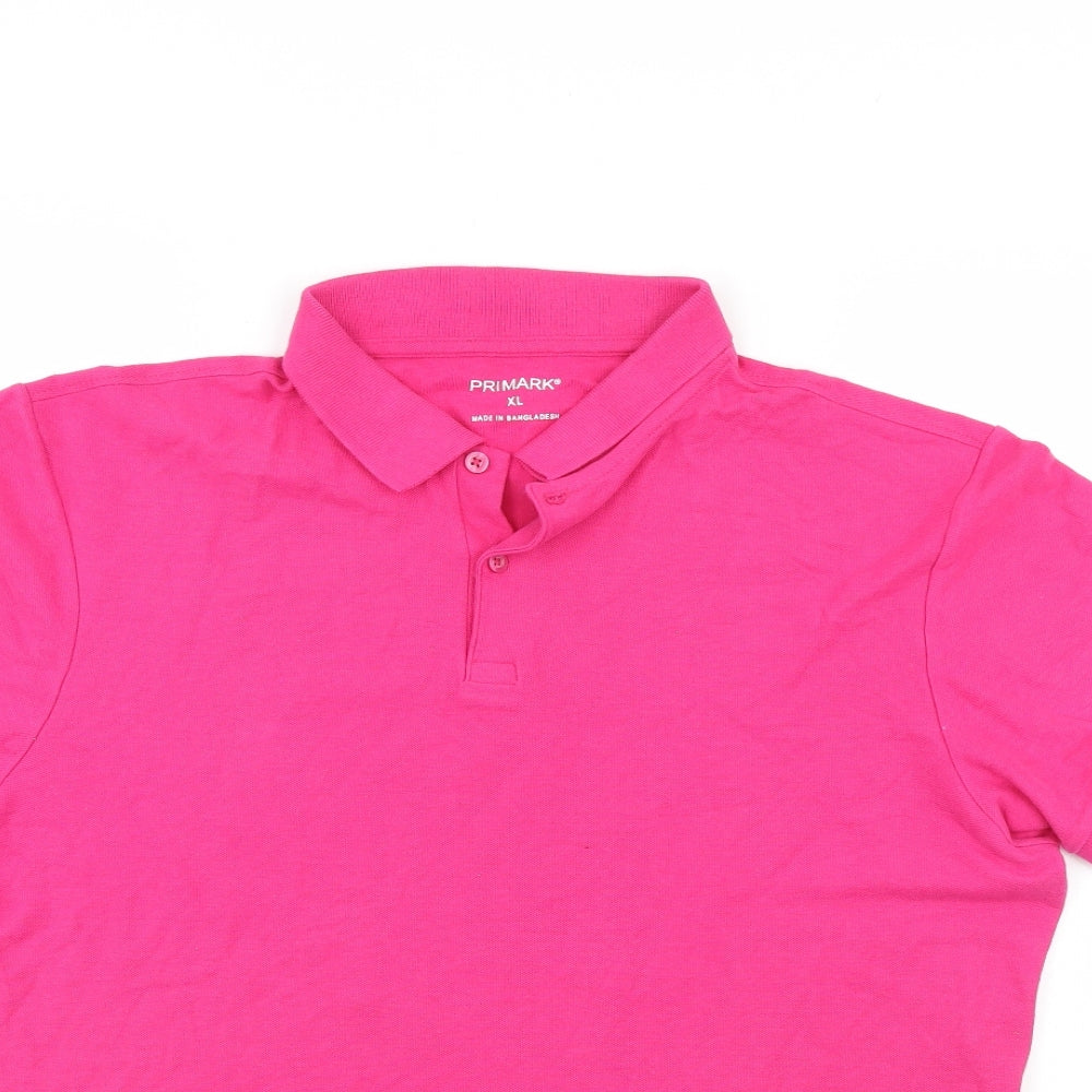 Priark Mens Pink    Polo Size XL