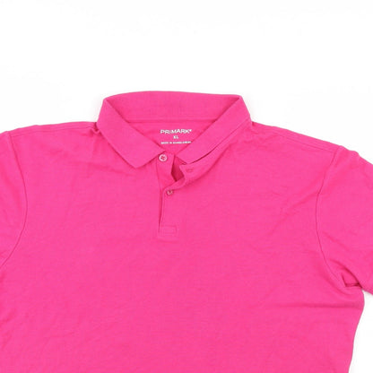Priark Mens Pink    Polo Size XL