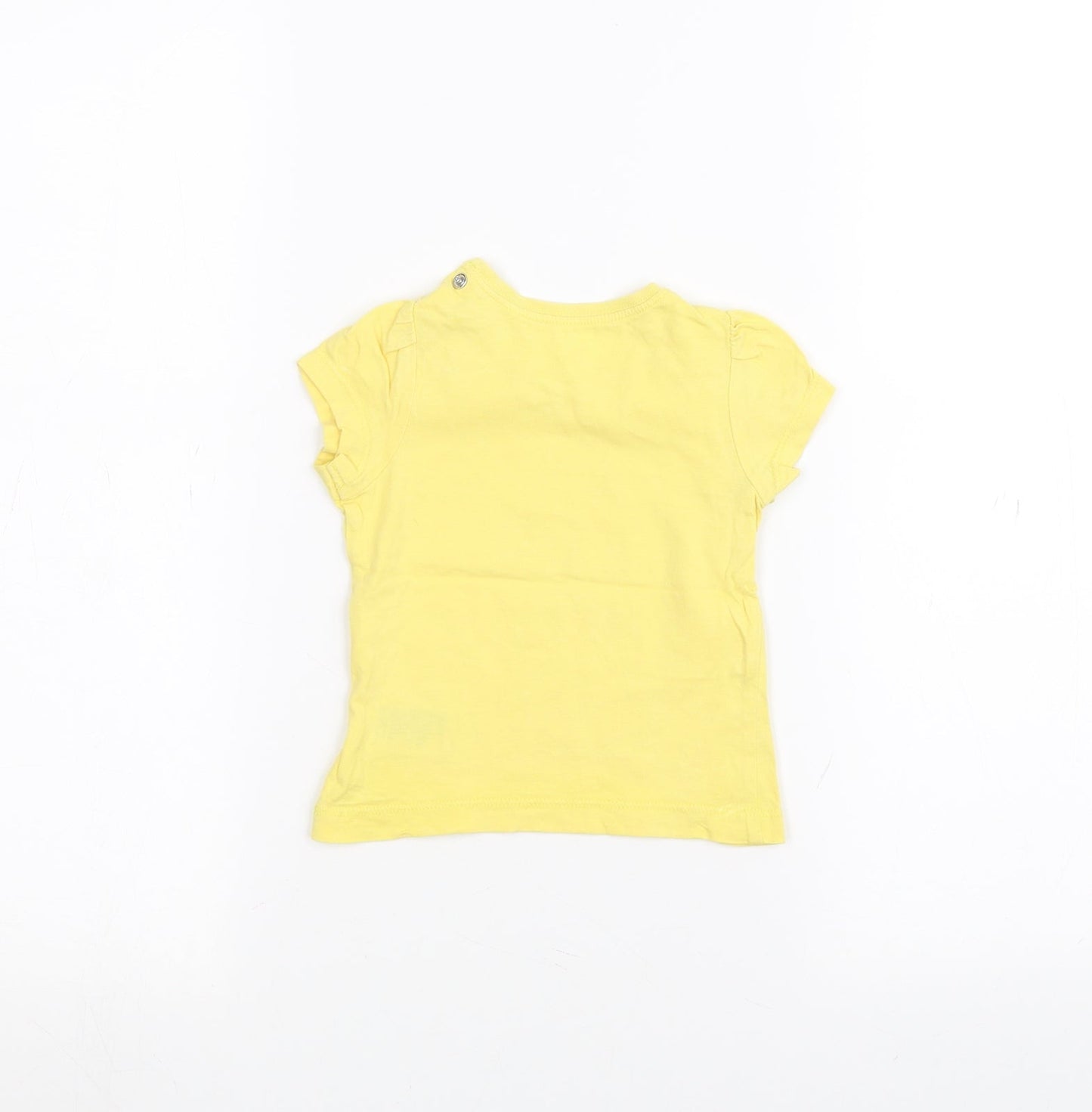 Mothercare Baby Yellow   Basic T-Shirt Size 9-12 Months