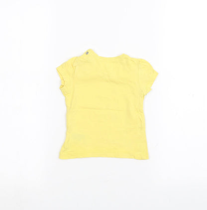 Mothercare Baby Yellow   Basic T-Shirt Size 9-12 Months