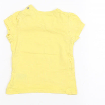 Mothercare Baby Yellow   Basic T-Shirt Size 9-12 Months