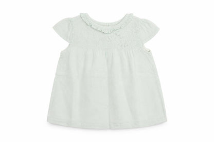Front view of Tu Baby Green Basic T-Shirt, size 6-9, Months