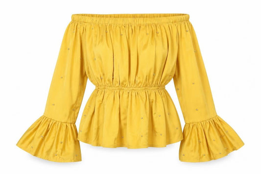 2Xtrenz Womens Yellow   Basic Blouse Size XS