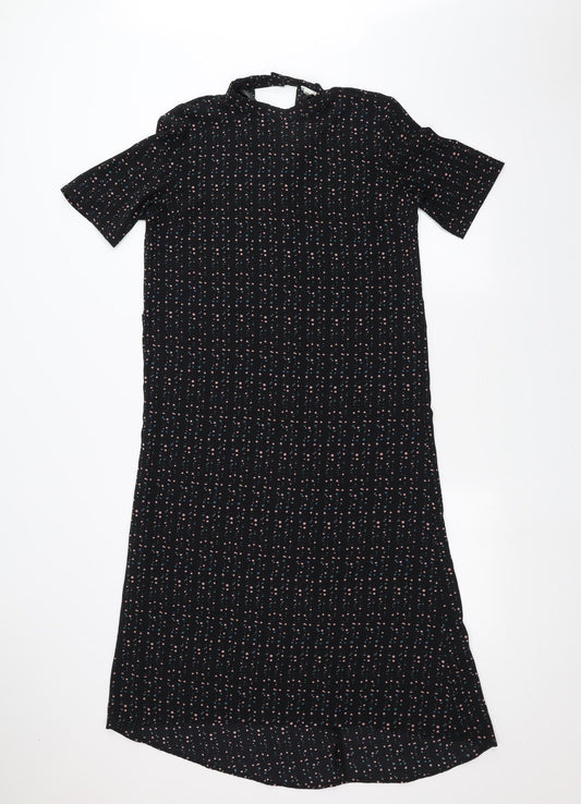 JDY Womens Black Polka Dot  A-Line  Size 6