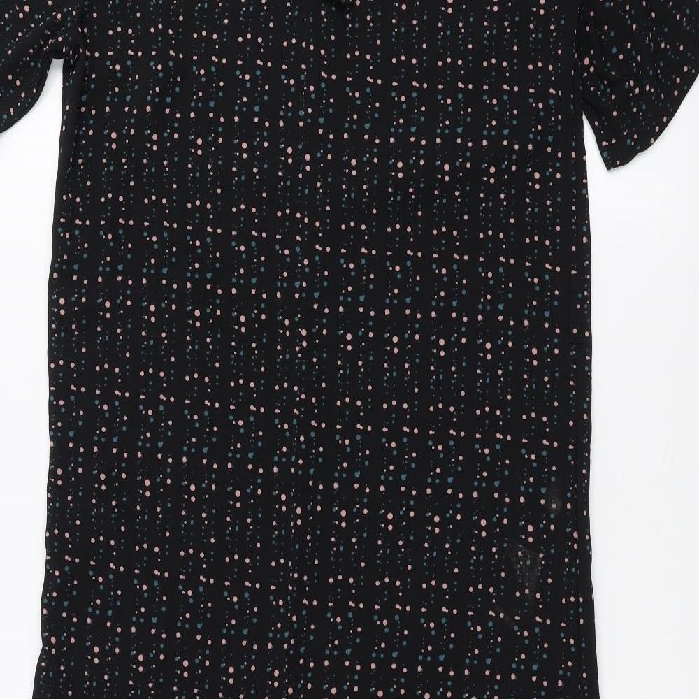 JDY Womens Black Polka Dot  A-Line  Size 6