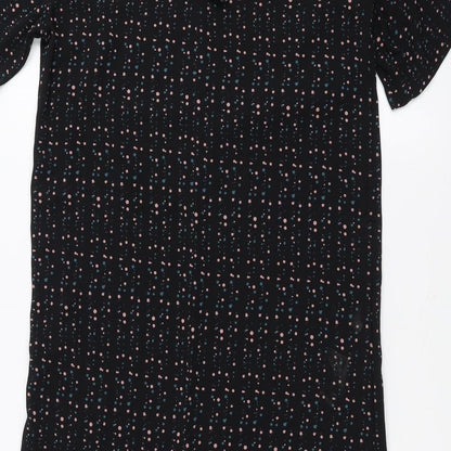 JDY Womens Black Polka Dot  A-Line  Size 6