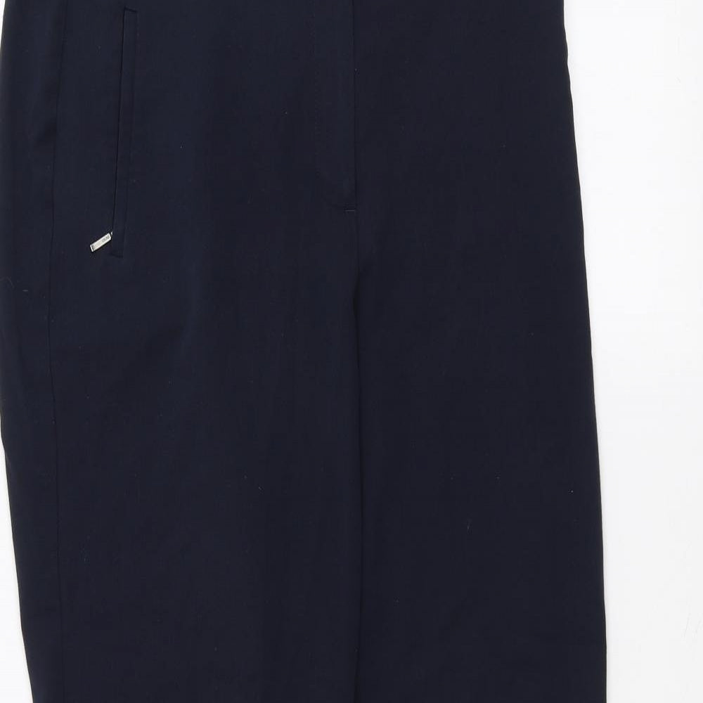 Womens UK Size 12 Marks and Spencer Regular Fit  Blue Trousers