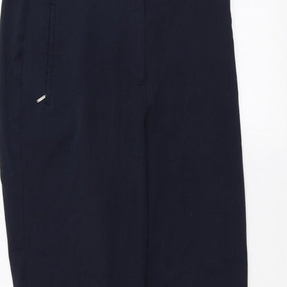 Womens UK Size 12 Marks and Spencer Regular Fit  Blue Trousers