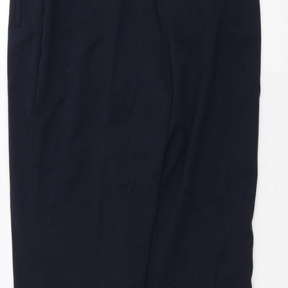 Womens UK Size 12 Marks and Spencer Regular Fit  Blue Trousers