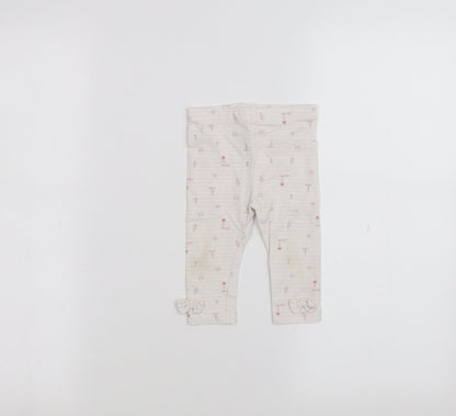 TU Baby White Striped   Trousers Size 6-9 Months