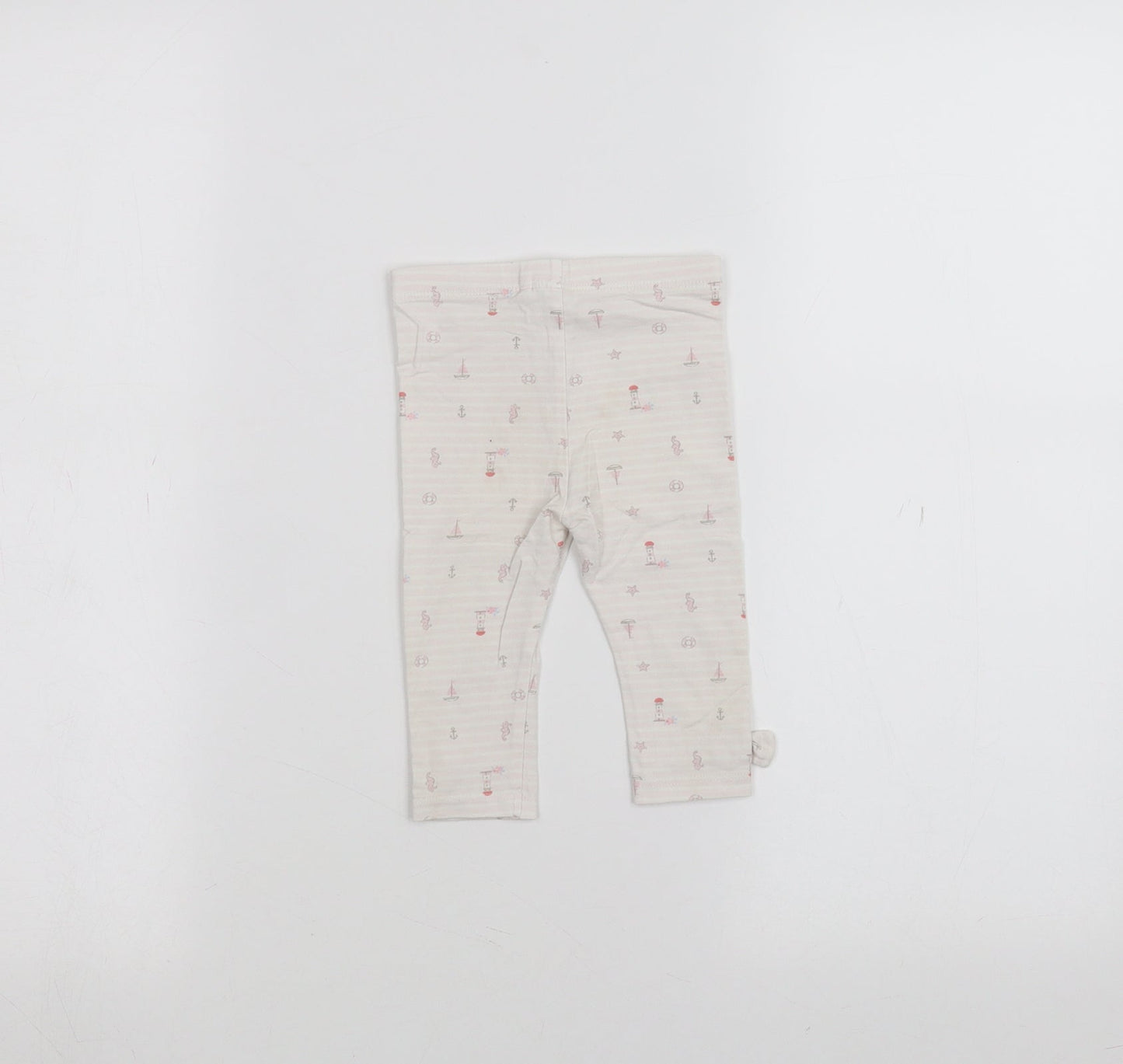 TU Baby White Striped   Trousers Size 6-9 Months