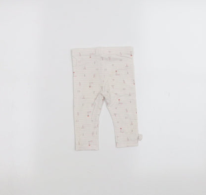 TU Baby White Striped   Trousers Size 6-9 Months