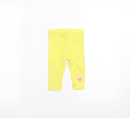 TU Baby Yellow Polka Dot   Trousers Size 6-9 Months