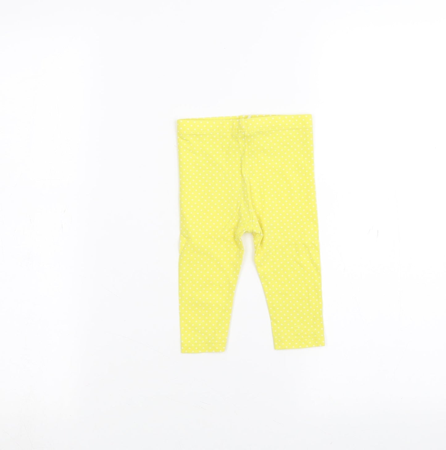 TU Baby Yellow Polka Dot   Trousers Size 6-9 Months
