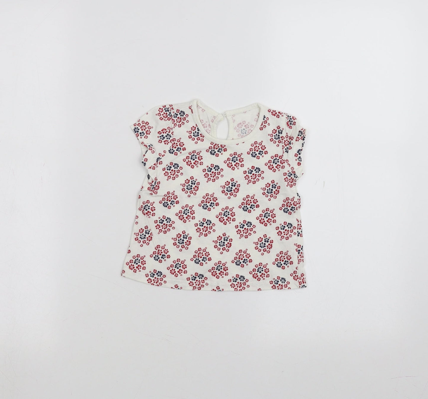 Matalan Baby White   Basic T-Shirt Size 6-9 Months