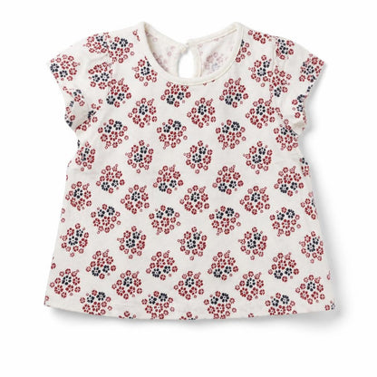Front view of Matalan Baby White Basic T-Shirt, size 6-9, Months