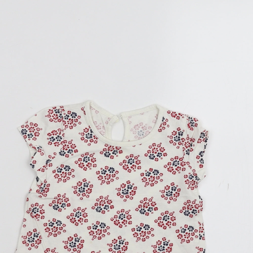 Matalan Baby White   Basic T-Shirt Size 6-9 Months