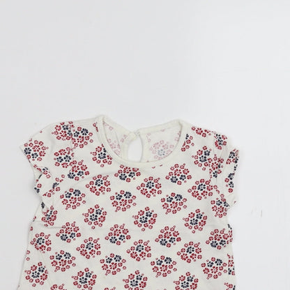Matalan Baby White   Basic T-Shirt Size 6-9 Months
