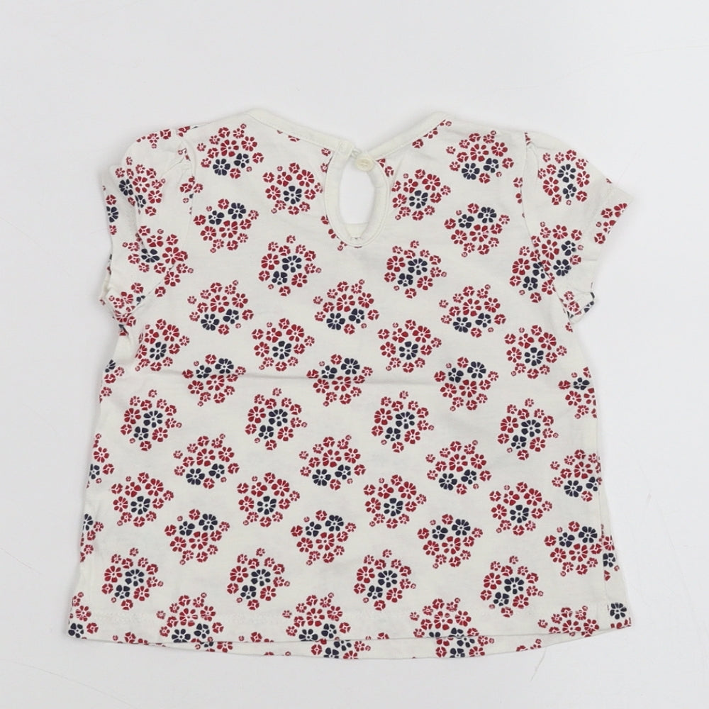 Matalan Baby White   Basic T-Shirt Size 6-9 Months