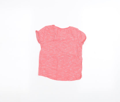 Back view of Next Baby Pink Basic T-Shirt, size 18-24, Months