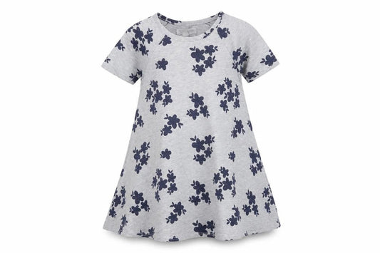 Tucker + Tate Girls Grey Floral  A-Line  Size 3 Years