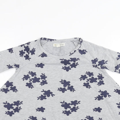 Tucker + Tate Girls Grey Floral  A-Line  Size 3 Years