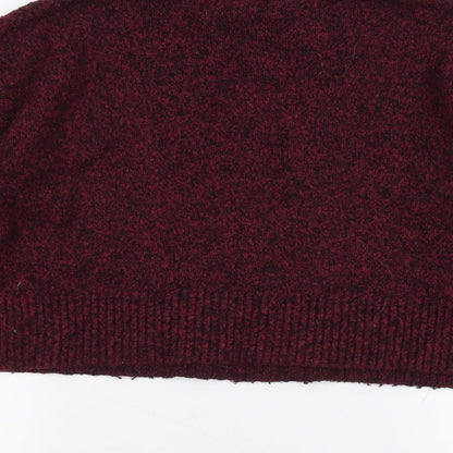 Brand and care label for Atmosphere women’s red knit jumper, size UK 8