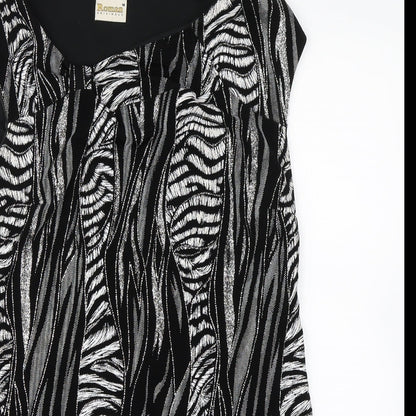 Roman Womens Black   A-Line  Size M