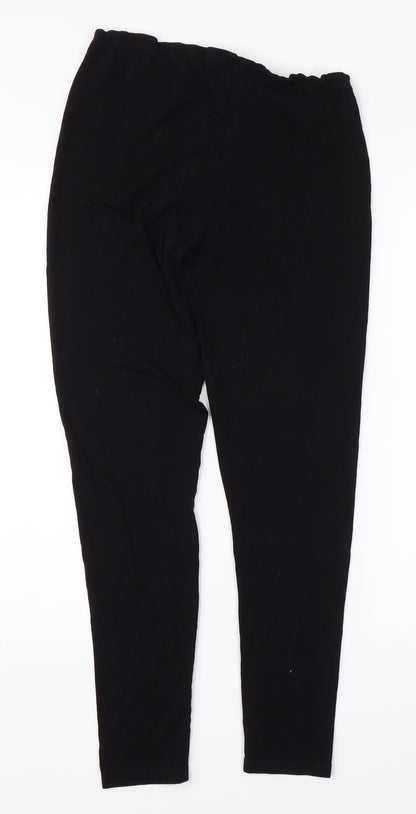 Primark Womens Black   Jogger Leggings Size S L27 in