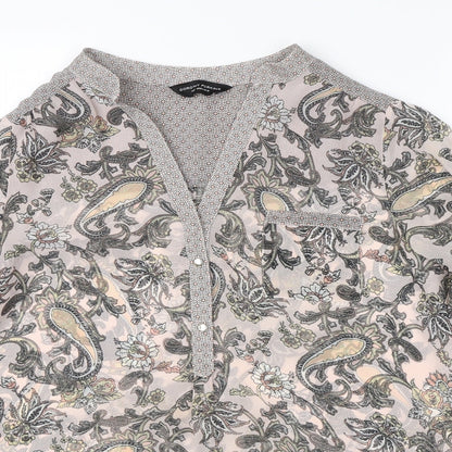 Womens UK Size 14 Dorothy Perkins Pink Basic Blouse