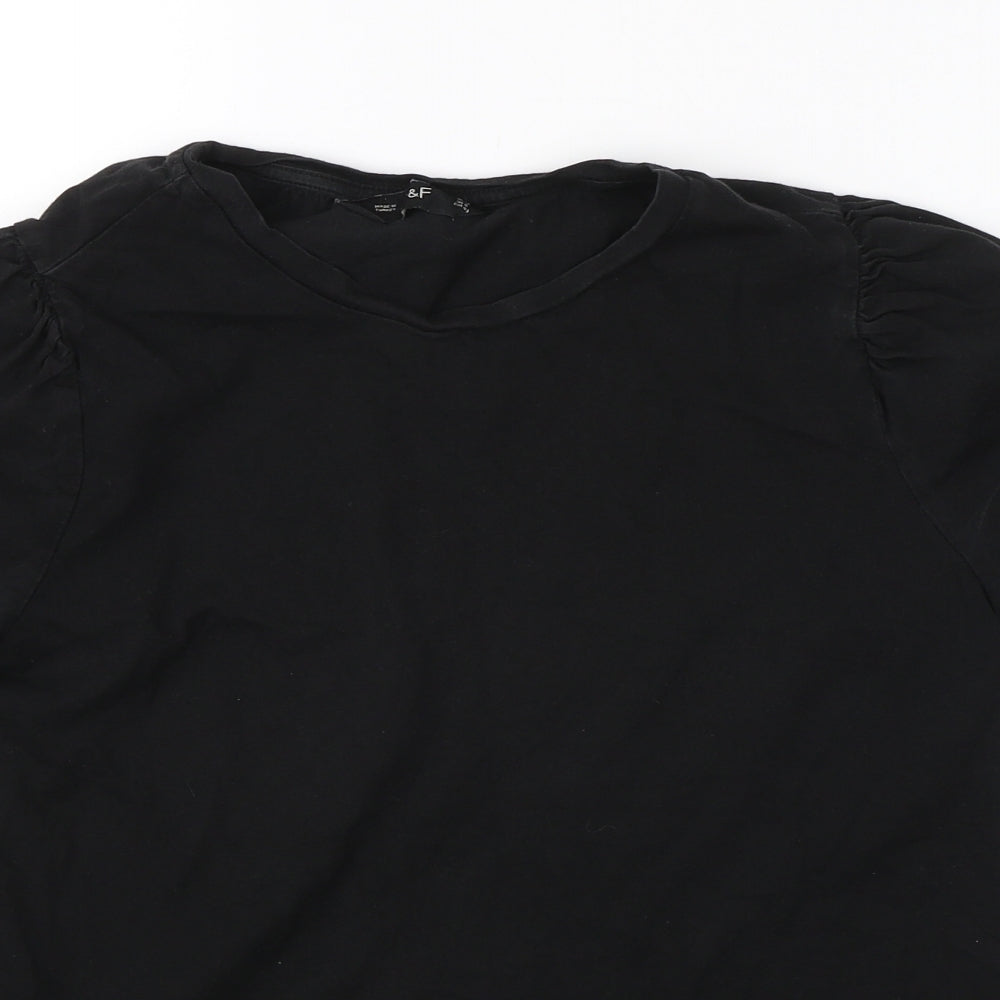 F&F Womens Black   Basic T-Shirt Size 12