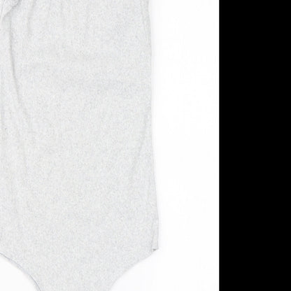 I SAW IT FIRST Womens Grey   Bodysuit One-Piece Size 10