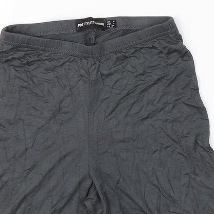 Pretty Little Thing Womens Grey   Sweat Shorts Size 6